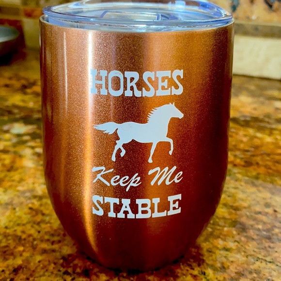 Dining 3 For 25 Brand New Thermal Wine Glass With Top Poshmark